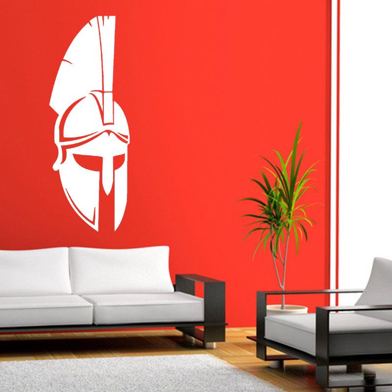 spartan helmets wall art sticker vinyl wall decal bedroom or living