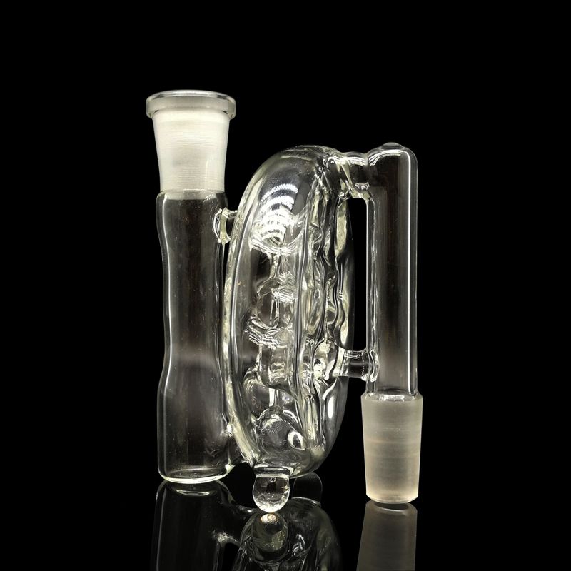 2018 Clear Swiss Body Perc Ashcatchers High Quality Hand Make Glass Ash