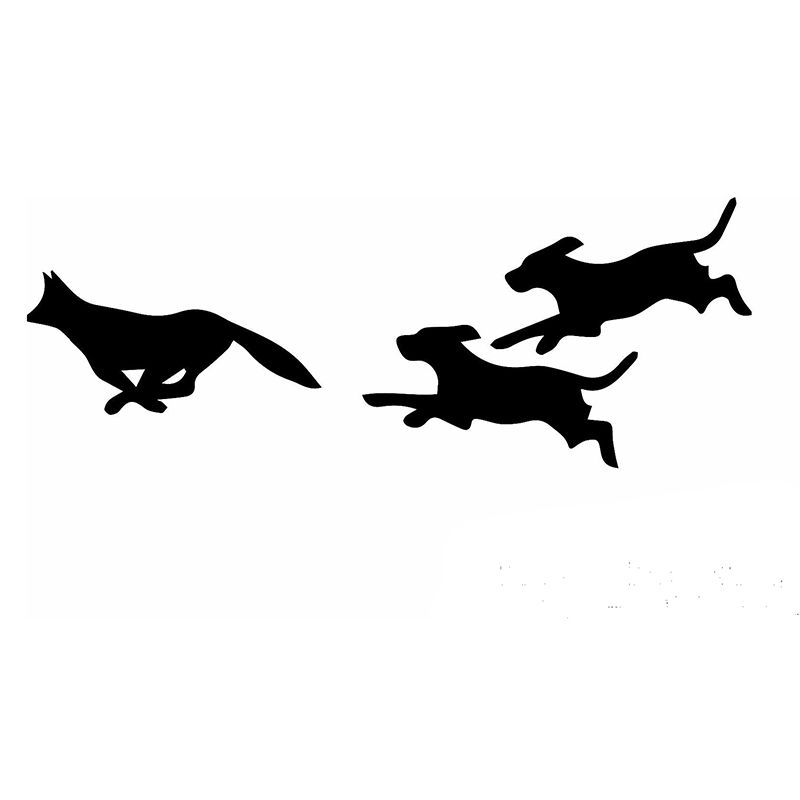 2018 Hunting Dogs Hunting Fox Forest Bumper Car Bumper Sticker