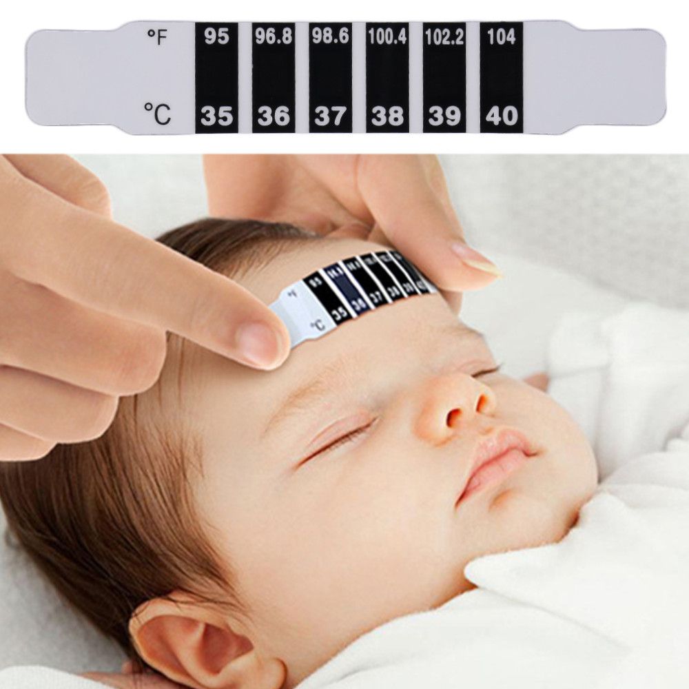 Baby Kids Forehead Strip Head Thermometer Fever Body Temperature Test