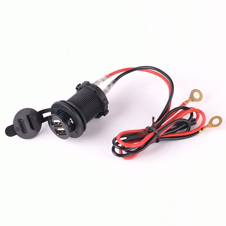 12v 5v Power Dual Usb Port Charger Cigarette Lighter Socket 12v 5v Power Dual Usb Port Charger Cigarette Lighter Socket Splitter Car Motorcycle In A Box Wireless Cell Phone