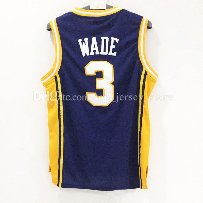 2019 Cheap Dwyane Wade Jersey 3 Marquette Golden Eagles College Basketball Jerseys Navy Blue