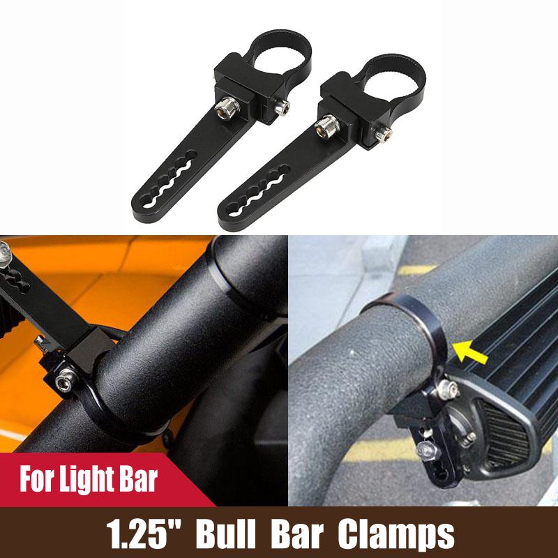 Whole Car 2x 1 25 Universal Bull Bar Clamps Light Mounting Whole Car 2x 1 25 Universal Bull Bar Clamps Light Mounting Bracket For Offroad Atv Suv Hid Led Halogen Driving Fog Headlight Mount Holder