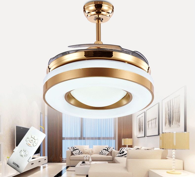 Dimming Remote Control 42inch Led Ceiling Fans Lights With Dimming Remote Control 42inch Led Ceiling Fans Lights With Changeable Light 220v 110v For Home Decor Modern