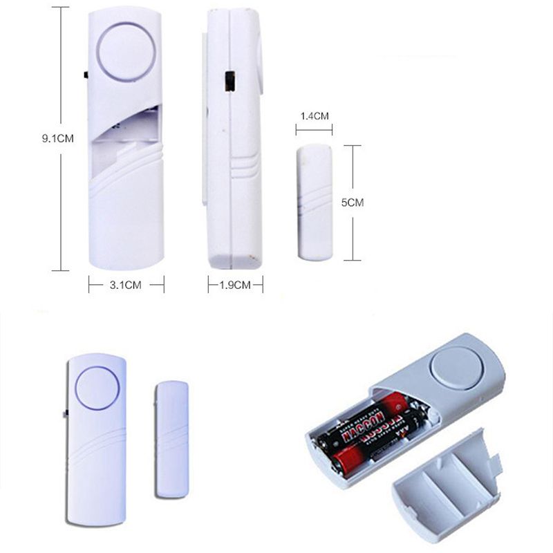 DH188 WIRELESS Doors and Window Alarm Windows Menci Anti-theft Home Shops Security Small Size Multi-purpose Super Alarm Magnetic Sensor AAA