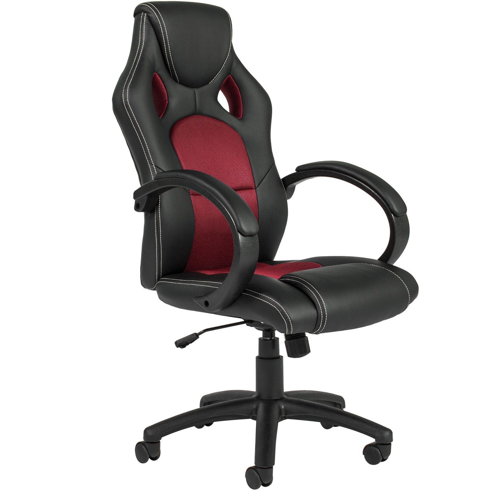2019 Red Executive Racing Office Chair PU Leather Swivel Computer Desk