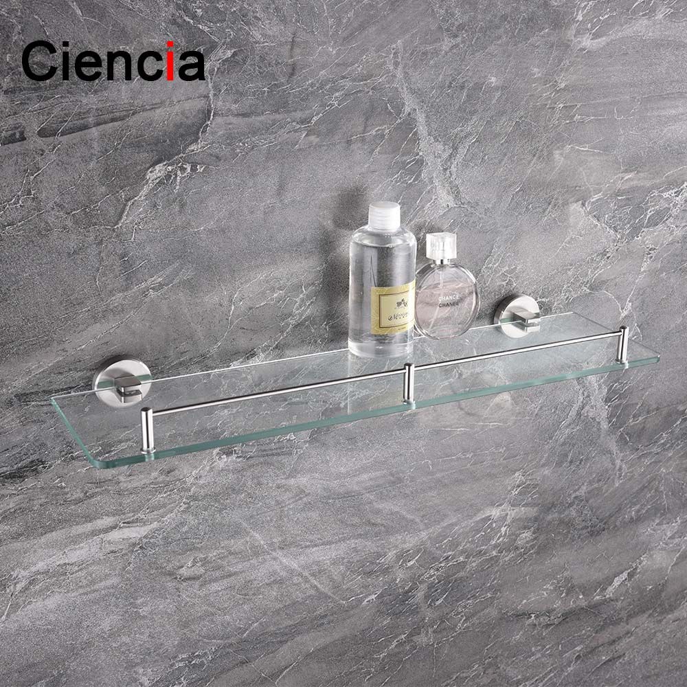 wall mounted glass shelves for bathroom design sus304 stainless steel wall mount single grass shelf bathroom accessories glass holder brackets online with 4111piece on wall mounted glass shelves for bathroom design sus304 stainless steel wall mount single grass shelf bathroom accessories glass holder brackets online with 4111piece on