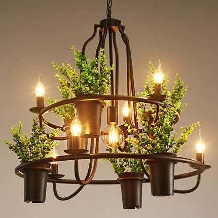 Pendant Lamps Creative Personality Chandeliers American European Pendant Lamps Creative Personality Chandeliers American European Industrial Vintage Artistic Chandelier Flower Clothing Club Bar