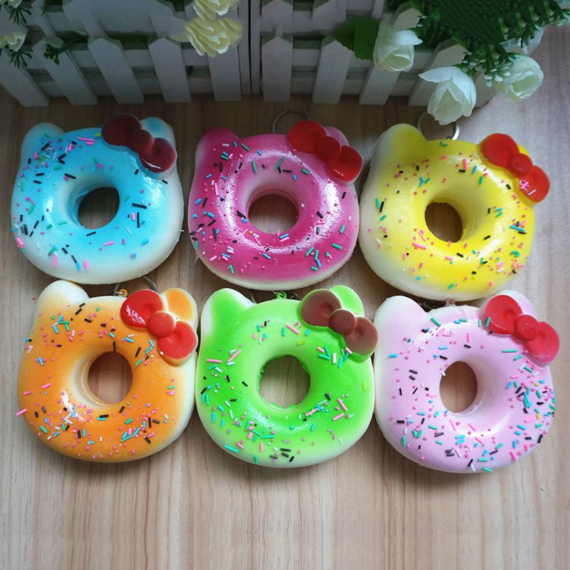 Discount New Squishies Wholesale Super Squishy Jumbo Kawaii Rare Hello Kitty Donut Squishy With ...