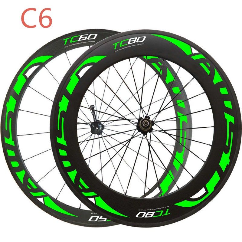 Acquistare Ruote In Carbonio Cinese Di Trasporto Libero 700C DU  Copertoncino Lucido / Tubolare Ruote Bici In Carbonio Decalcomania Verde Ruote  Da 60mm E 88mm Ruote Bici Da Strada Economico | Consegna