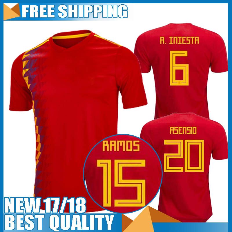 2020 Thailand Camisetas De Futbol ASENSIO MORATA ESPANA ...