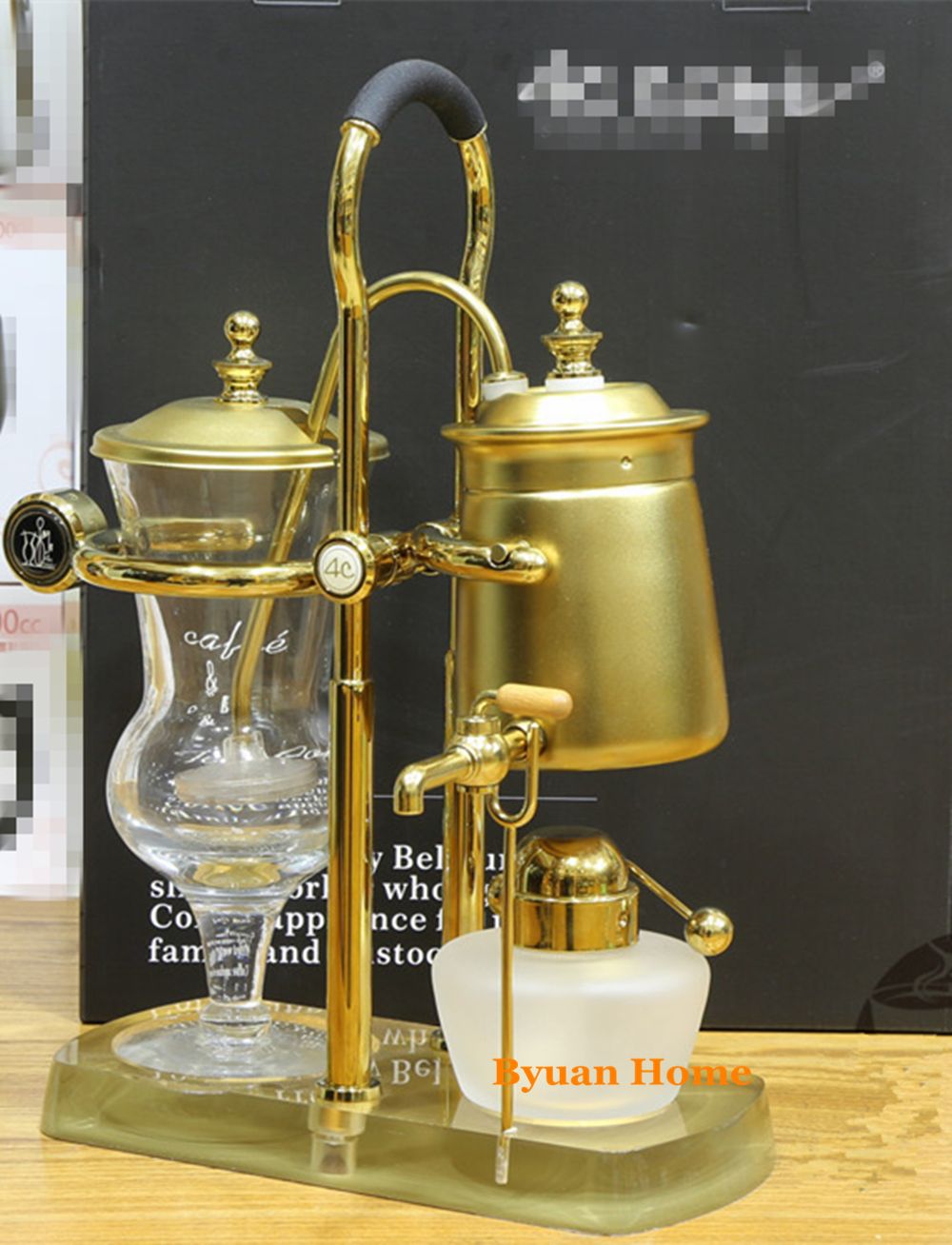 2021 Classic Gold/Silver Hourglass Water Drop Royal Balancing Siphon