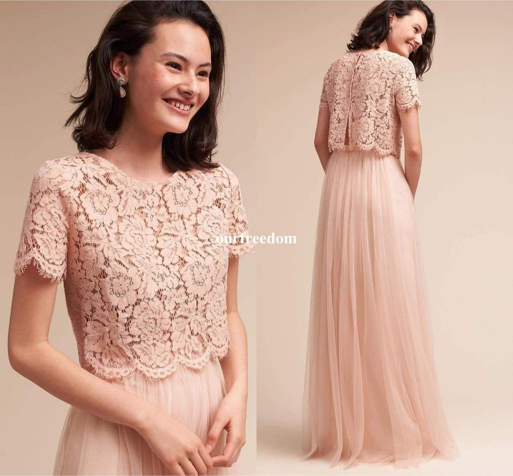 crop top bridesmaid dresses