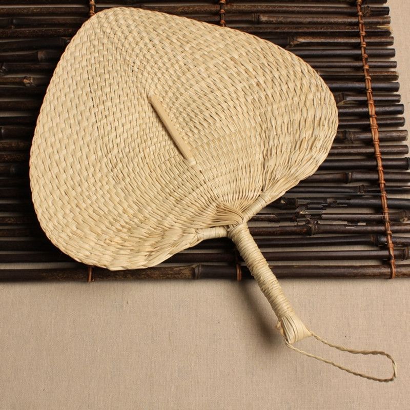 Wholesale Chinese Hand Fan Straw Wedding Souvenirs Home Decoration