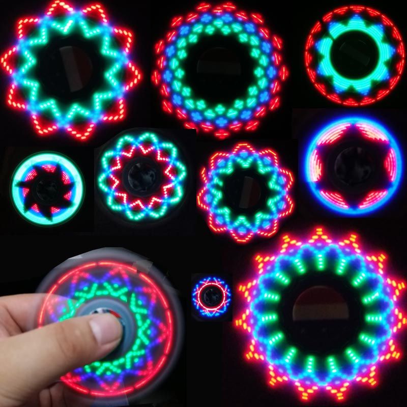 2019 American Flag LED Fidget Spinner Light Hand Spinner