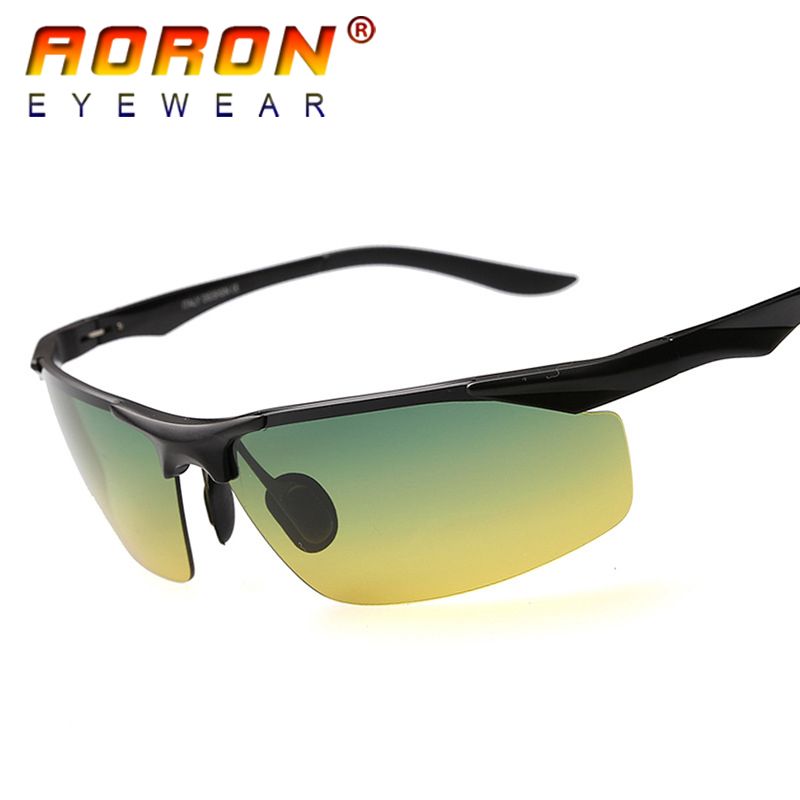 AORON Men Aluminum Polarized Sunglasses Outdoor Riding Driving Eyewear New