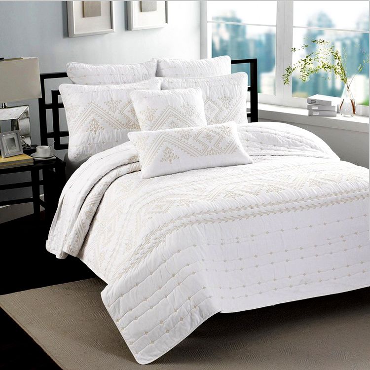 American Morden Past Cotton Quilting Quilts Water Washed American Morden Past Cotton Quilting Quilts Water Washed Bedspread Bed Cover King Size Coverlet Sets Patchwork White Quilt Pillow Case