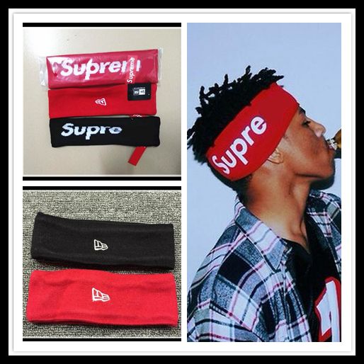 2019 Supreme Headband 16FW Fleece Headband 15FW FASHION SWEATBAND