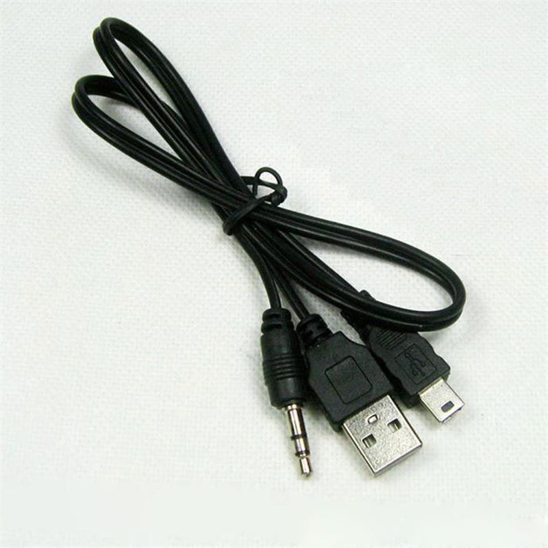 Compre Cable USB 2.0 A Mini USB Macho Y Macho Conector De 3.5 Mm Cable