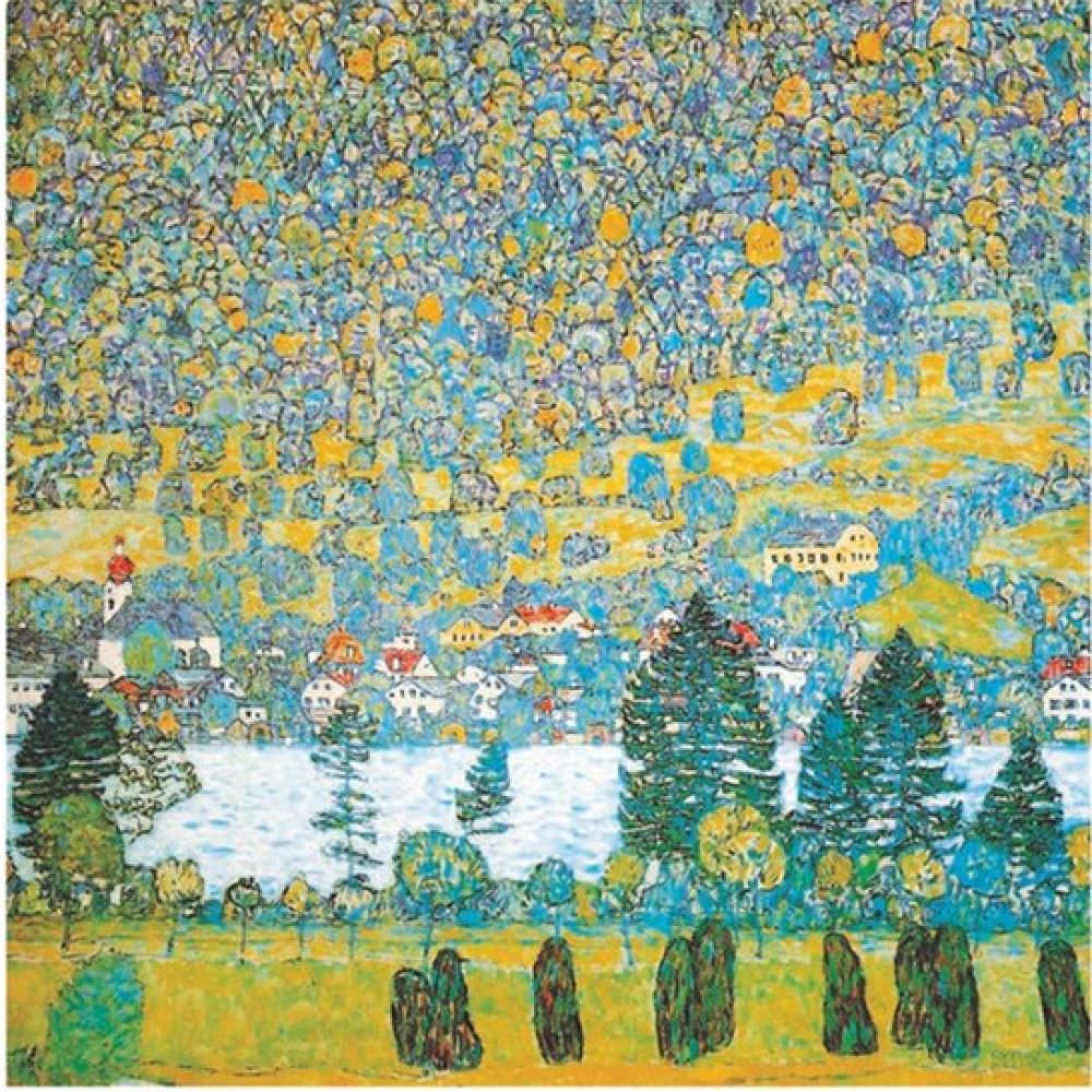 2019 famous gustav klimt art landscapes mountain slope at unterach