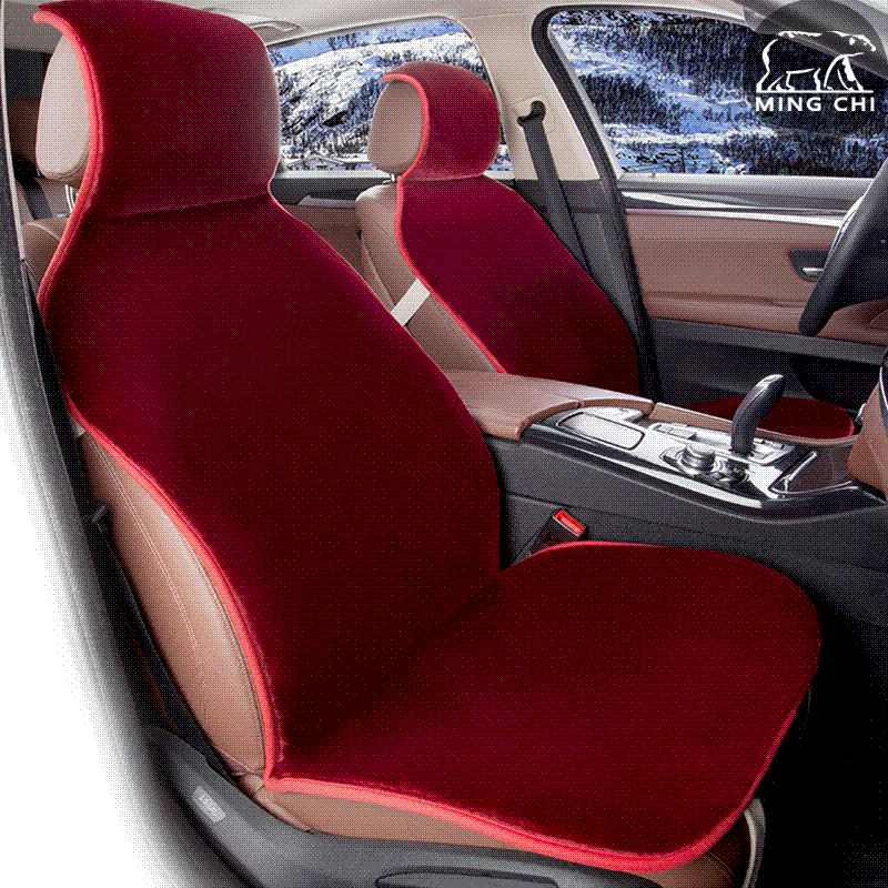 Faux Fur Universal Black Covers For Car Seat High Quality Vw Megan 2 Solaris Passat Ceed Auto