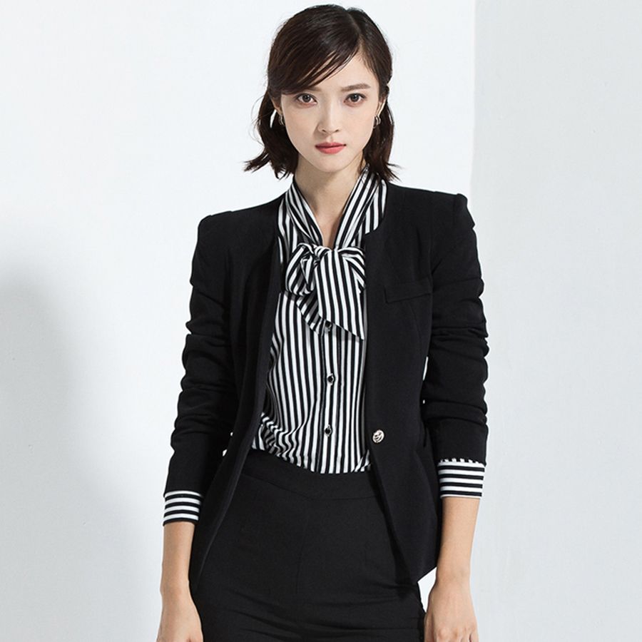 Casual Short Black Blazer Women Plus Size Blazers And Jackets Elegant