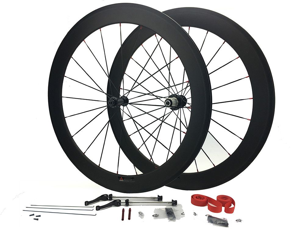 speedcarbon full carbon fiber wheels 50mm clincher 700C with aluminum brake