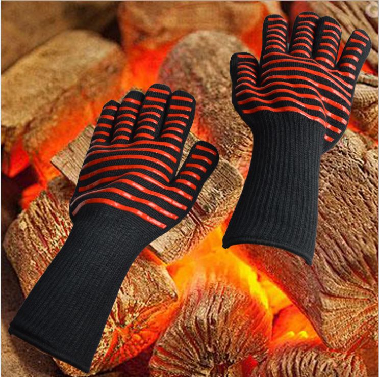 Oven Mitts Gloves BBQ Grilling Cooking Gloves Resistant Gloves Long