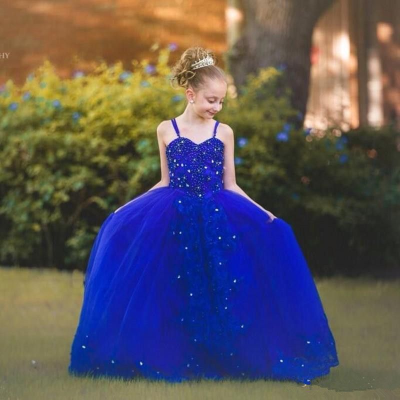 royal blue net gown