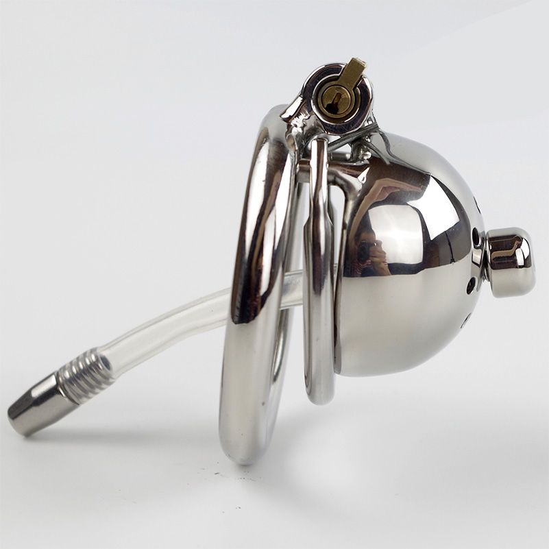 Spiked Ring Anti Off Short Chastity Cage With New Lock And Removable ...