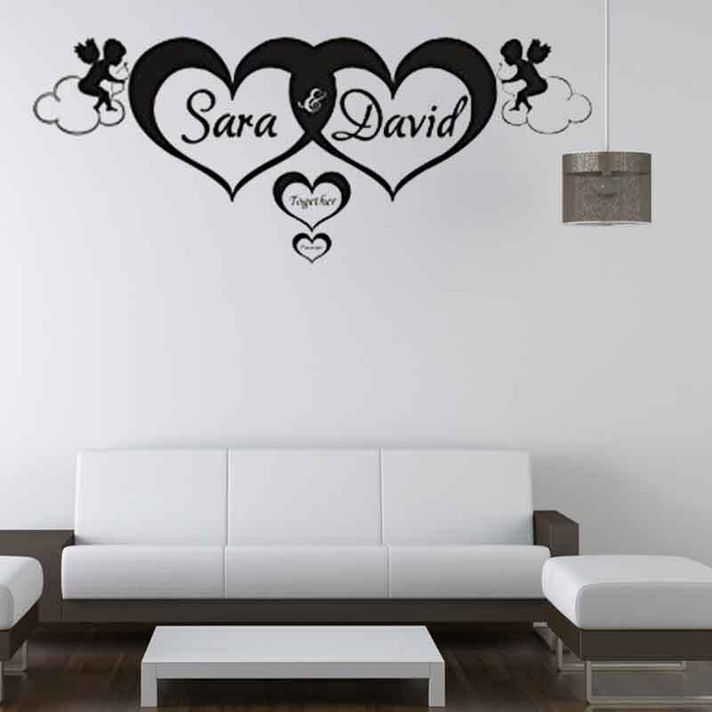 Cupid Sword Love Symbol Vinyl Wall Stickers Home Decor Show Your