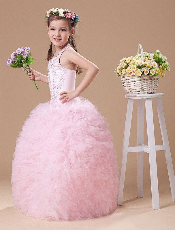 Cute Baby Girls Pink Dress New Year Fashion Ball Gown Haltersweep ... Cute Baby Girls Pink Dress New Year Fashion Ball Gown Haltersweep ...
