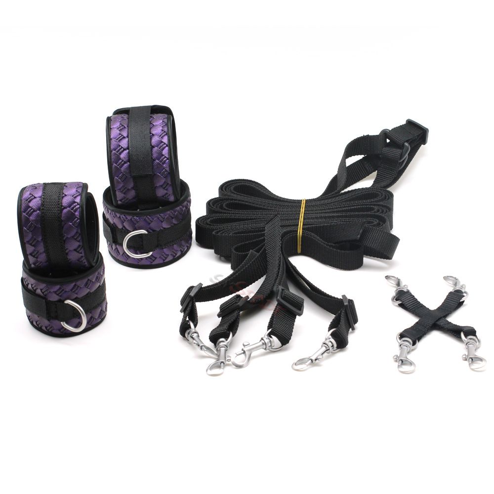 Smspade Pu Sex Bedroom Bondage Kit Adult Novelty Bondage Gear