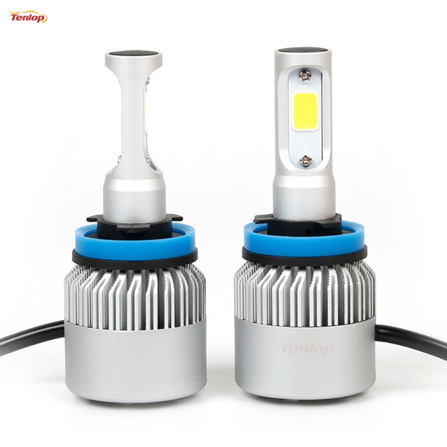 2019 Universal Plug And Play 12V 24V H1 H4 H7 H13 H11 9005 9006 Bridgelux 72W 8000LM COB LED