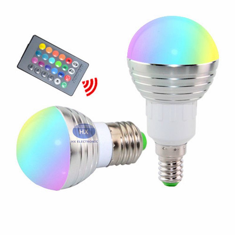 Rgb Led Bulb E27 E14 3w Lamp Light Spotlight Spot Rgb Led Bulb E27 E14 3w Lamp Light Spotlight Spot Change Dimmable 24keys Remote Controller Infrared Bulbs For Home From