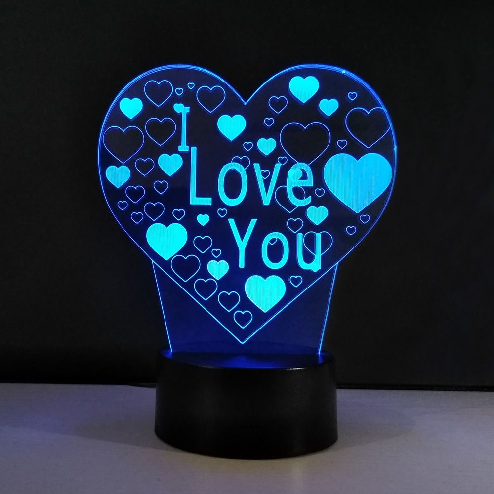 2018 Whole Valentines Day 3d Led Light Vd Gift Creative Table 2018 Whole Valentines Day 3d Led Light Vd Gift Creative Table Lamp Art Sculpture Night Smart Touch On Luminaria De Mesa Lampade From