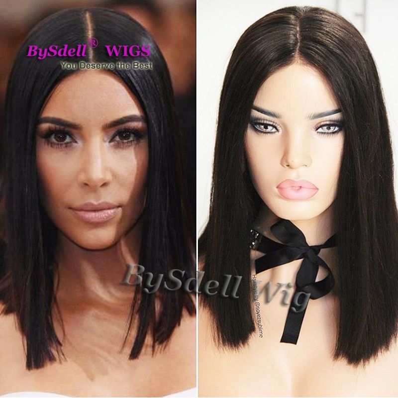 Kupit Optom Novaya Znamenitost Kim Kardashyan Korotkie Chernye Pricheski Parik Sinteticheskie Korotkie Naturalnye Chernye Pryamye Volosy Kruzheva Pered Pariki Dlya Belyh Chernyh Zhenshin Ottthouse2 V Kategorii Sinteticheskie Pariki 3 229 Rub