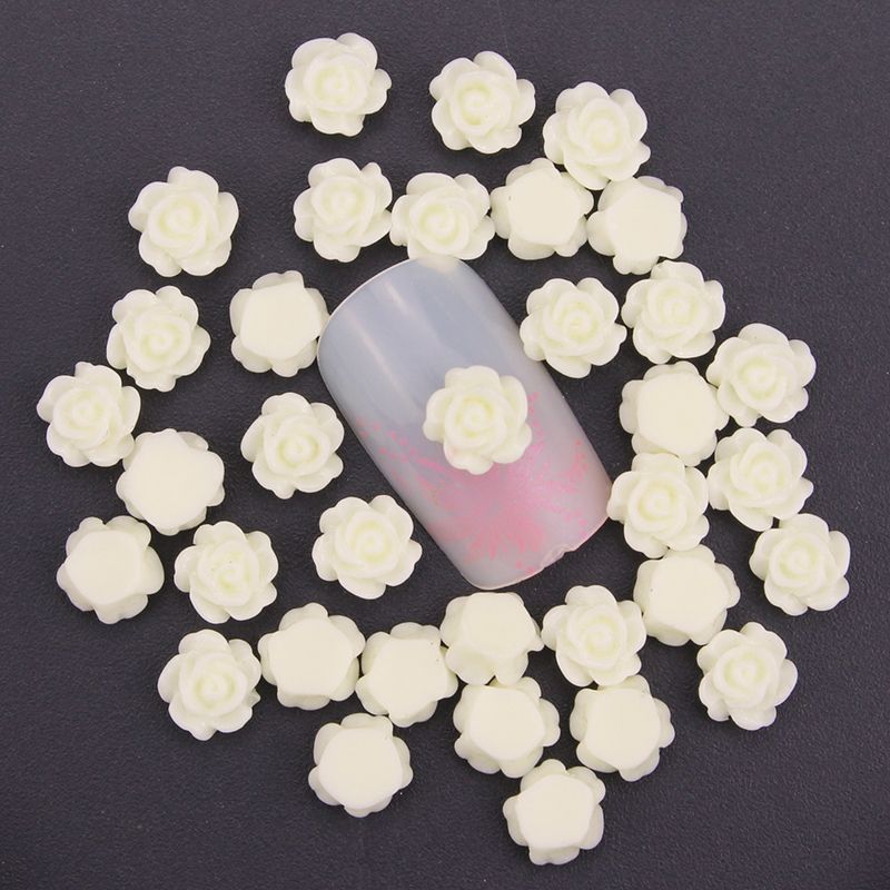 Wholesale 3d Nail Art Decoration Resin Rose Flower For Nail Stud
