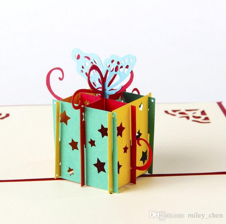 3d pop up greeting cards funny gift box happy birthday thank you