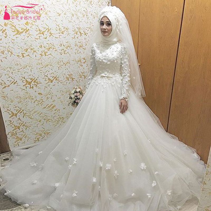hijab modern wedding dress