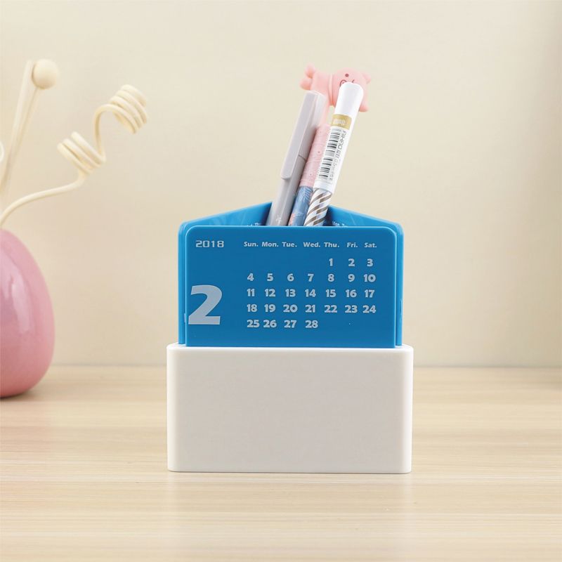 Creative Triangle Pen Holder Desk Calendar Plastic Stationery Creative Triangle Pen Holder Desk Calendar Plastic Stationery Storage Box Novelty Office Corporation Promotion Advertising Gifts Canada 2019 From Casaideacn