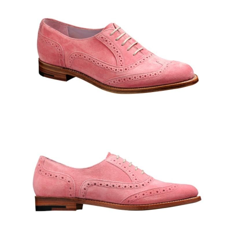 Acheter Pas Cher 2019 Mode Monsieur Chaussures Habillées En Daim Cuir  Mocassins Lacets Bout Pointu Flats Mens Chaussures De Soirée Couleur Rose  Oxford Du 77,04 € | Fr.Dhgate