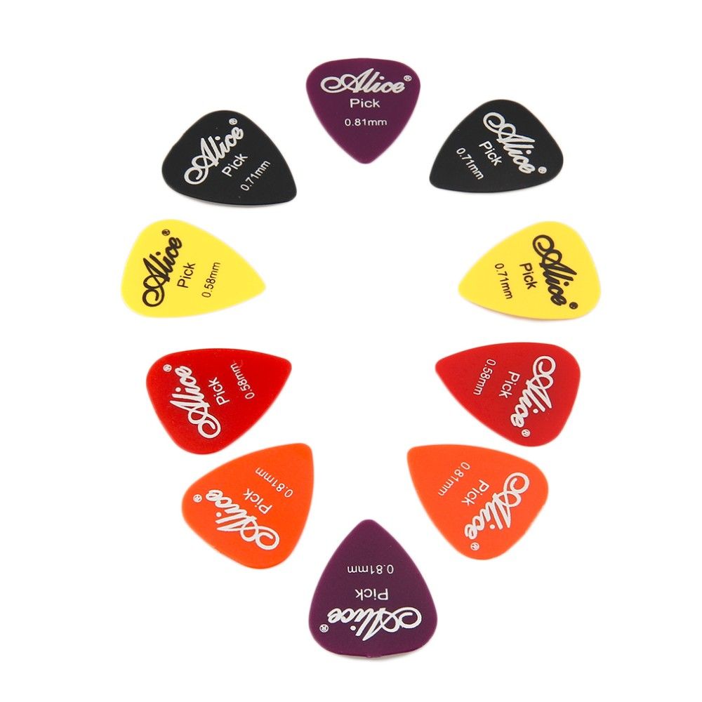 Bass Guitar Picks Colorful Thickness Mix 0.580.81mm Plectrum Mediator