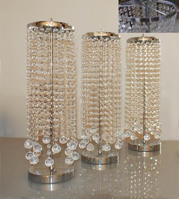 2019 50cm Tall Elegant Crystal Table Top Chandelier Centerpiece For