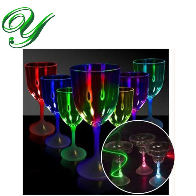 2018 Led Cup Flashing Wine Drinking Glasses Bar Drinkware Light Up