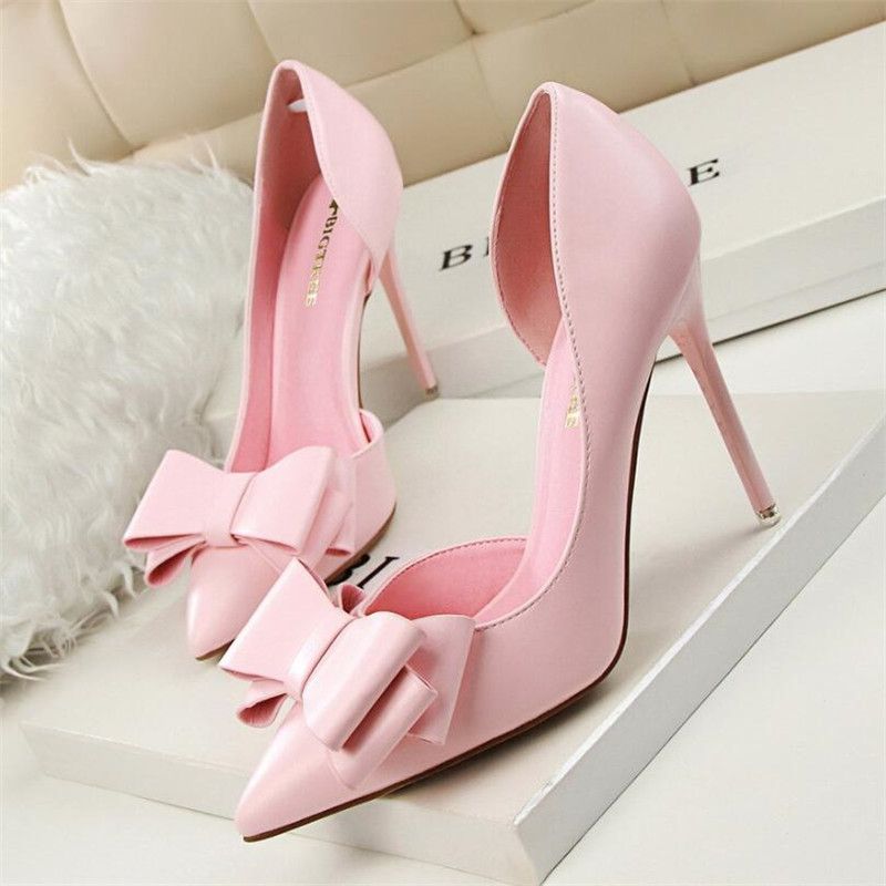 Pink High Heel Shoes - PHOTO PORN