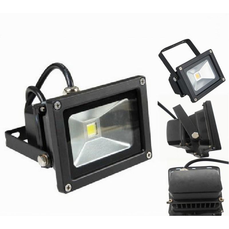 Led Flood Light 10w 20w 30w 50w 85 265v High Power Landscape Lighting Waterproof Floodlight Outdoor Black Shell Pc Aluminum