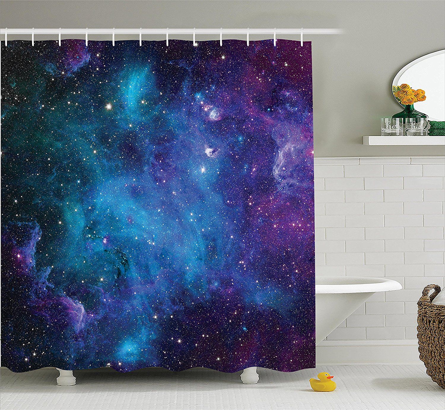 2017 shower curtain galaxy stars in space navy purple bathroom 2017 shower curtain galaxy stars in space navy purple bathroom