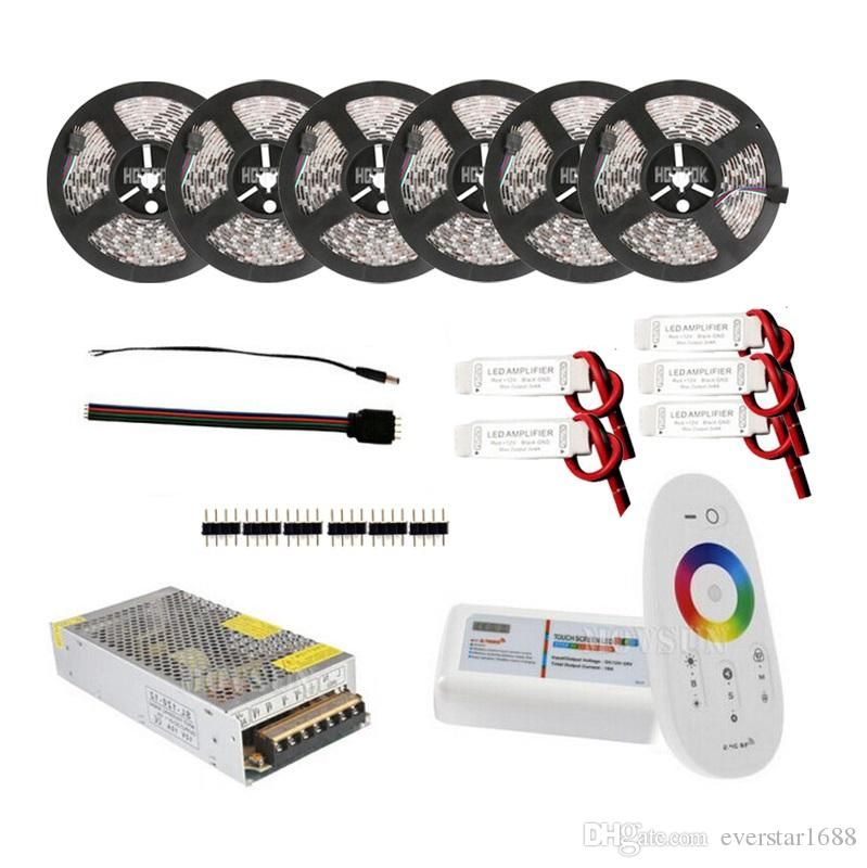 30m 20m 15m Led Strip Light 5050 Rgb Rgbw Lights Dc 12v Waterproof 30m 20m 15m Led Strip Light 5050 Rgb Rgbw Lights Dc 12v Waterproof Ip65 Flexible Strips Remote Controller Power Adapter Amplifier Outdoor Lighting