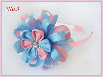 100 BLESSING Good Girl Modern Style Headband 3.5/" A-Bird/'s Nest Hair Bow 158 No.